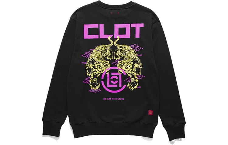 CLOT Sweatshirts Black Crew Neck Moderate Heavyweight