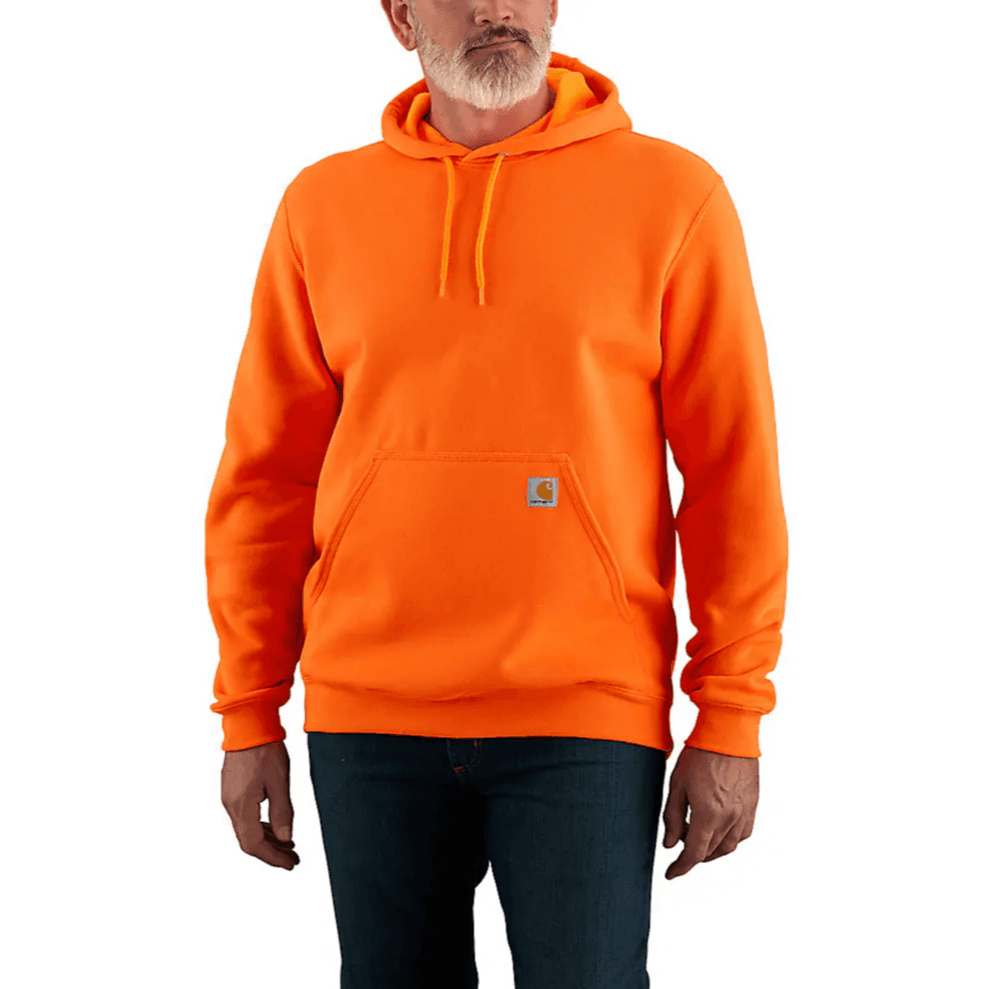 Carhartt K121 Basic Fleece Lined Sports Workwear Pullover Hooded, Medium Weight LOOSE FIT Sweatshirt