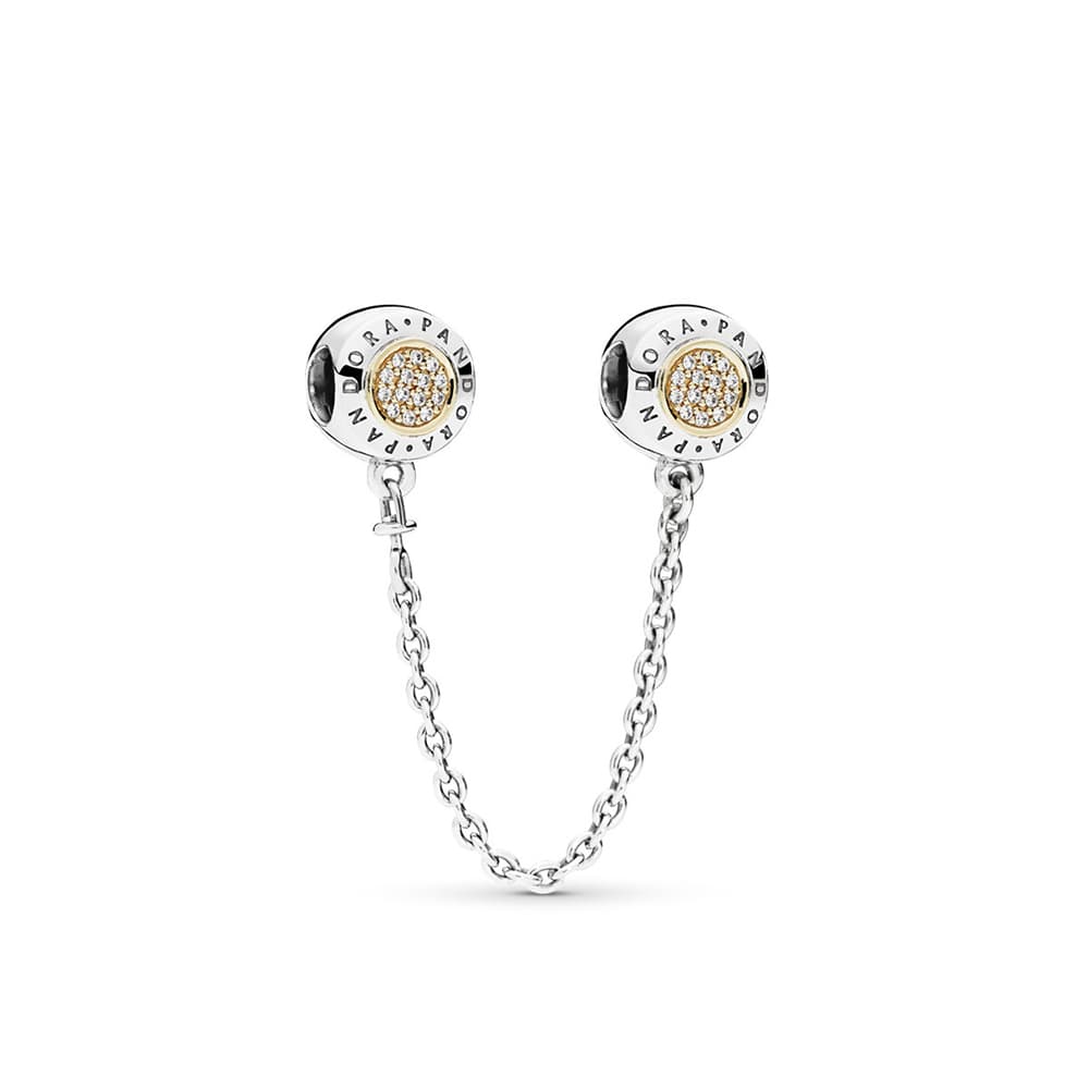 Pandora 925 Sterling Silver Synthetic Cubic Zirconia 14K Gold Accessories Gold, Silver, New Classic