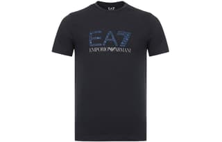 EMPORIO ARMANI T Shirts Night Blue Crew Neck Moderate Straight Fit