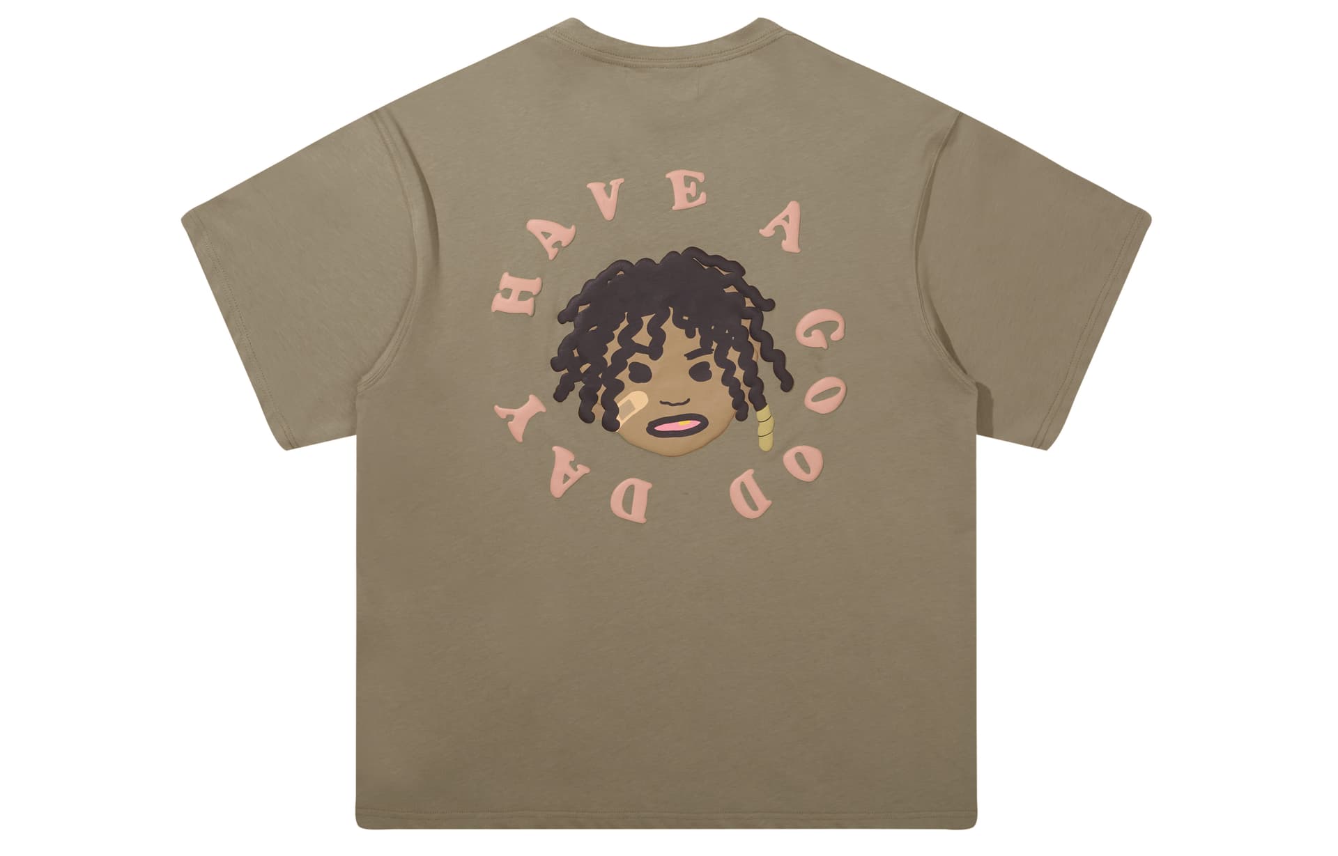 HARSH CRUEL T Shirts Crew Neck Moderate Straight Fit Brown