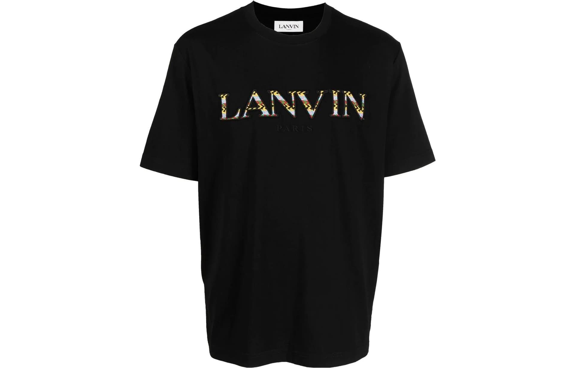 Lanvin Curb Embroidered T Shirt