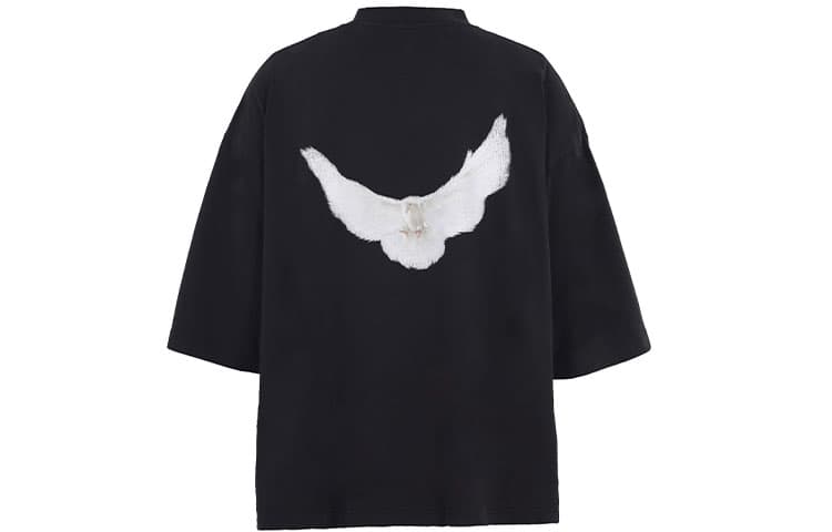 YEEZY X Gap X Balenciaga Dove 3/4 Sleeve Tee Black Black