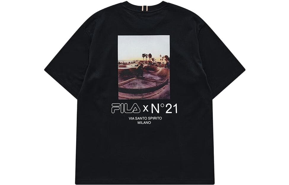 FILA FUSION x NΒ°21 LIANMINGKUAN T Shirt Black