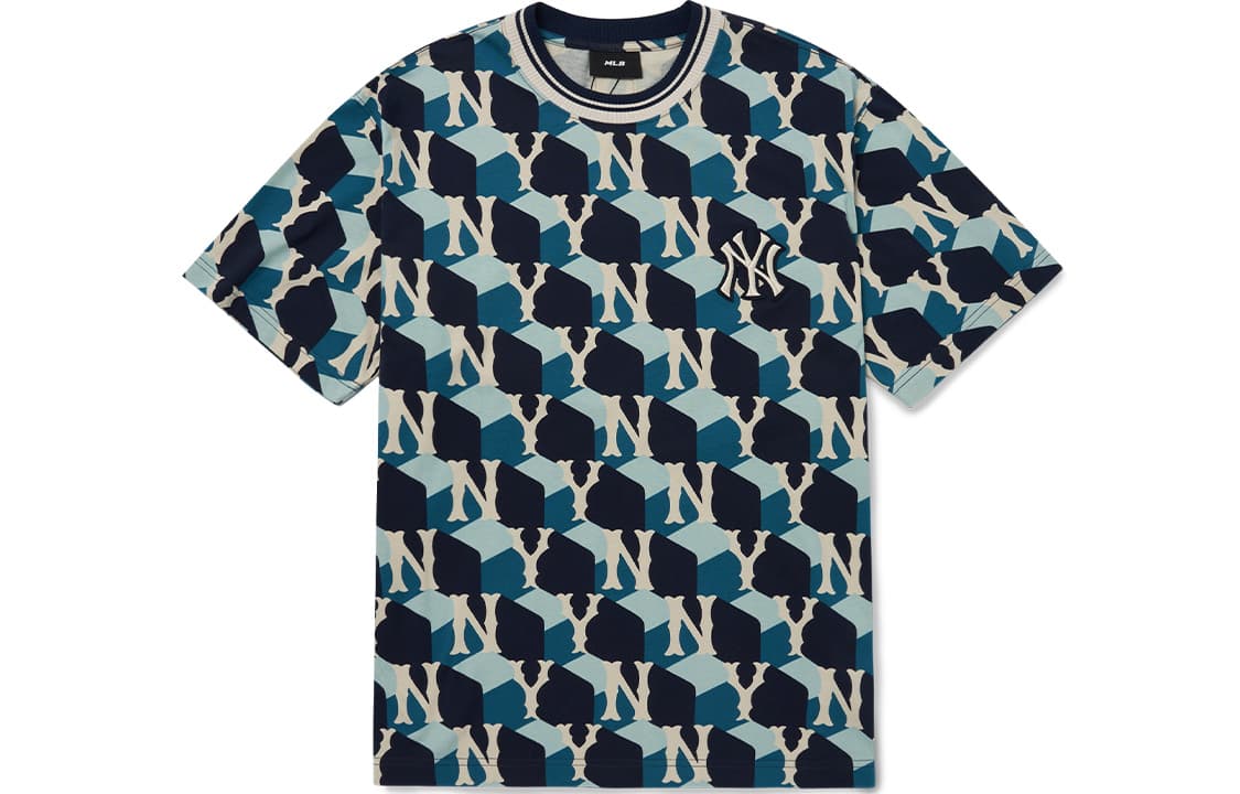 MLB SS22 T Shirt Korean Style Marine Blue
