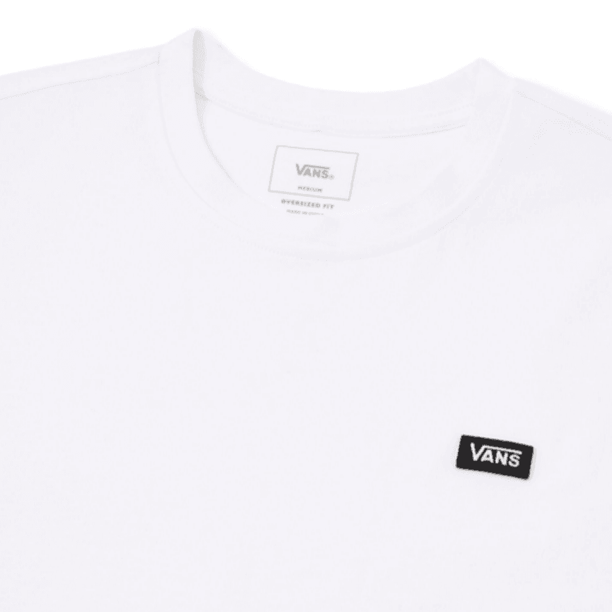 Vans T Shirts White Crew Neck Moderate Straight Fit