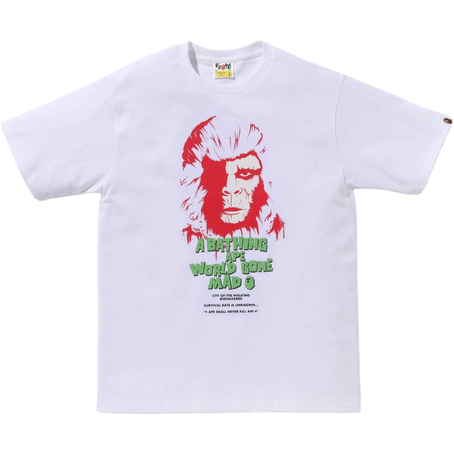 A BATHING APE Horror Tee #1 White