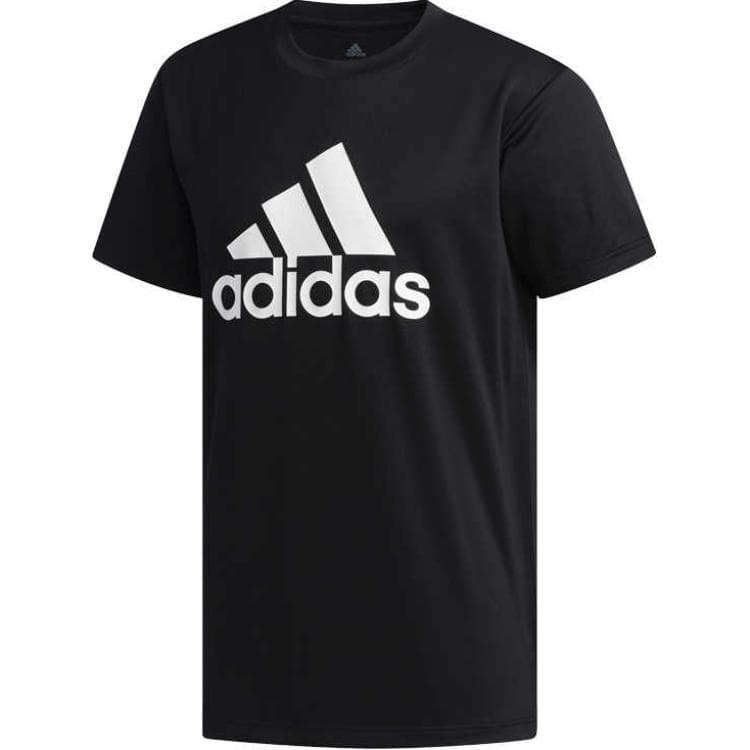 Adidas TShirts Black Crew Neck Moderate Straight Fit
