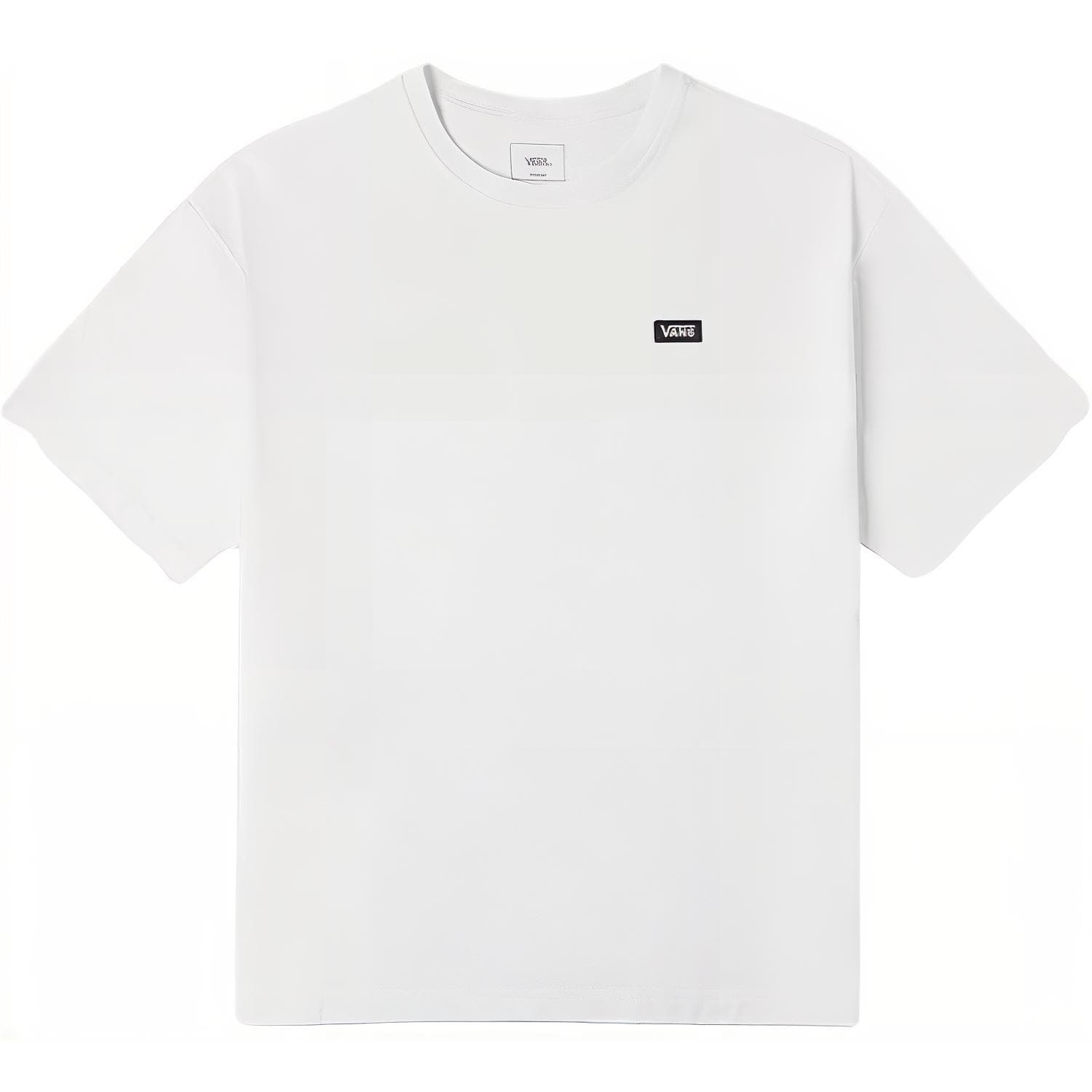 Vans T Shirts White Crew Neck Moderate Straight Fit White