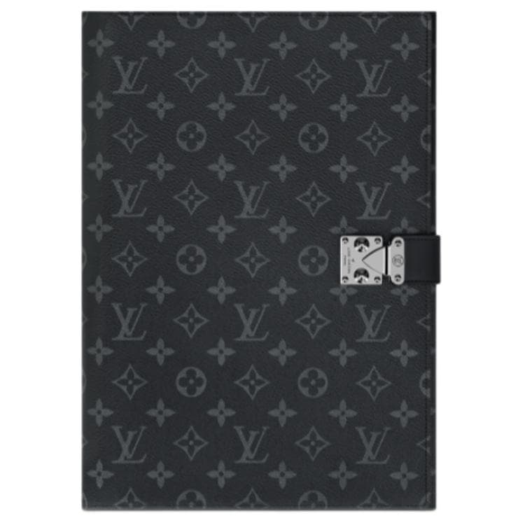 LOUIS VUITTON Canvas Clutch Regular Black Box(Basic Set+Box)
