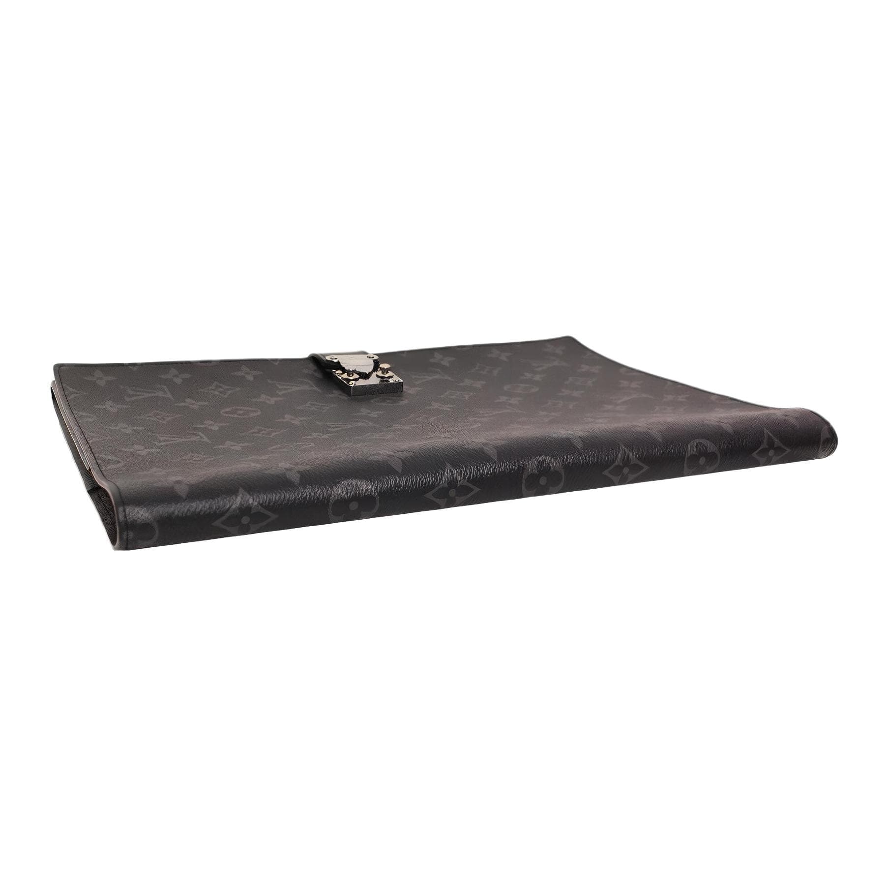 LOUIS VUITTON Canvas Clutch Regular Black