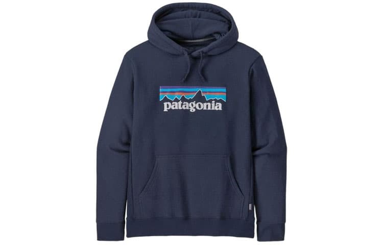 Patagonia Uprisal P 6 Logo Print Thickened Fleece Lined Pullover Hooded Sweatshirt