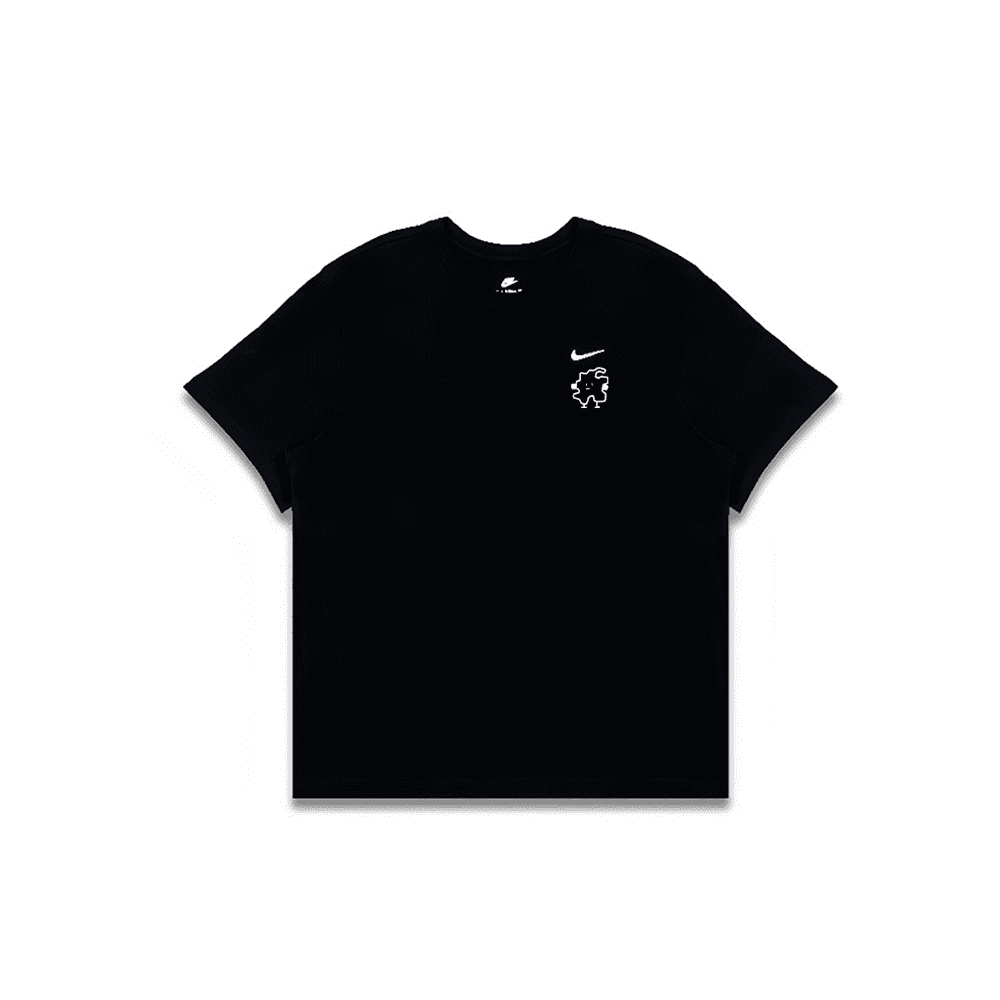 Nike T Shirts Black Crew Neck Moderate Straight Fit Black