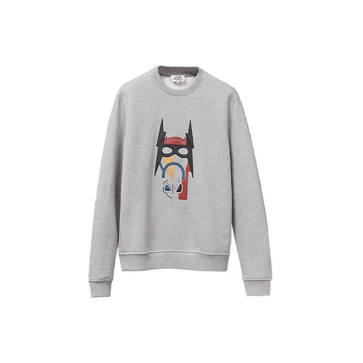 HERMES FW22 Sweatshirt Light Gray