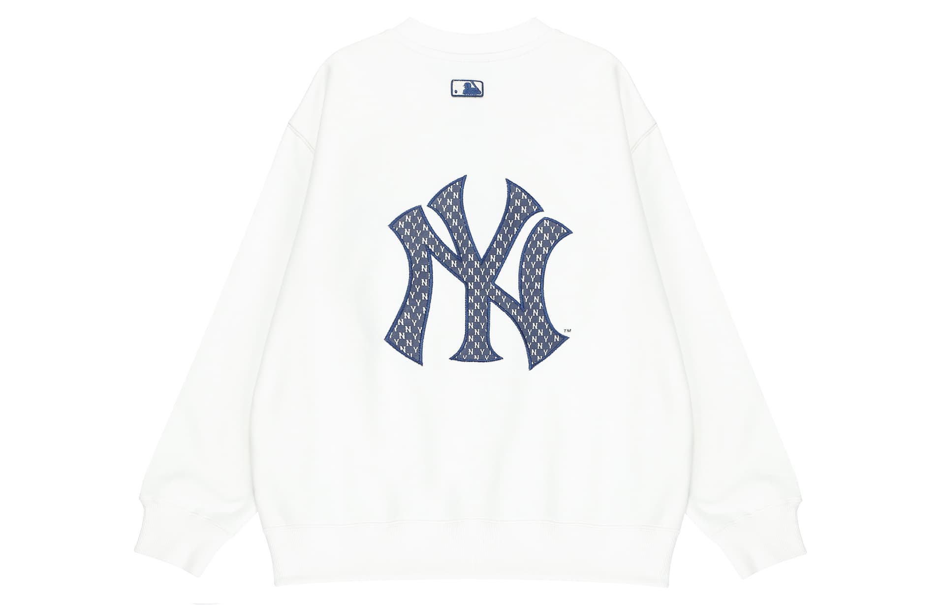 MLB MONOGRAM New York Yankees Sweatshirts White Crew Neck Moderate