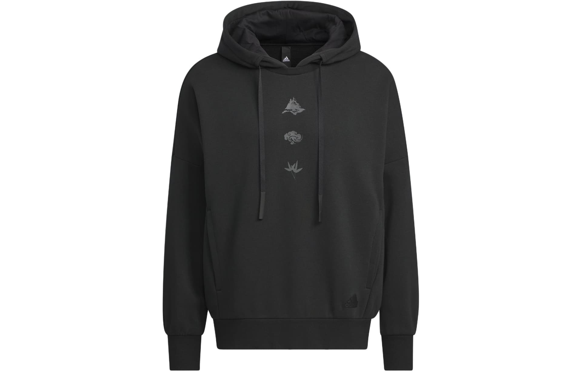Adidas Sportswear Oversized Hoodie Sweatshirt Black Black