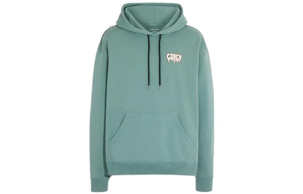 COACH Sweatshirts Hooded Moderate Regular Cool Gray