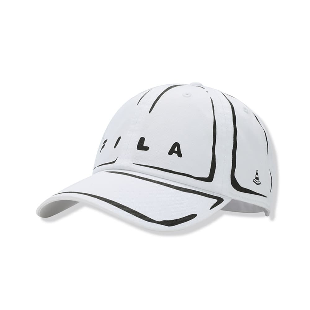 FILA x Joshua Vides ORIGINALE Cotton Baseball Caps Standard White
