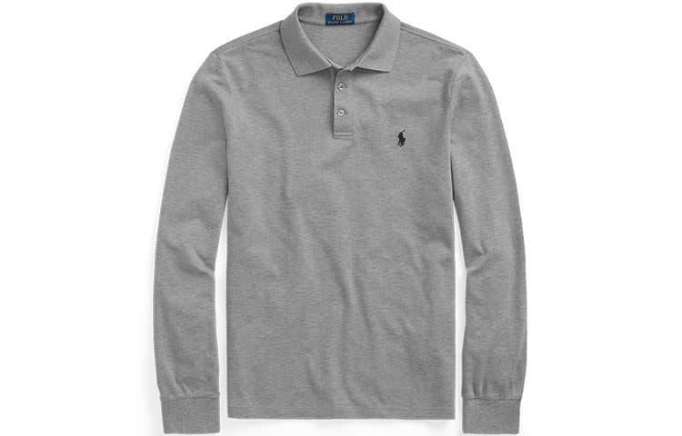 Polo Ralph Lauren Polo Shirt Custom Slim Fit Gray