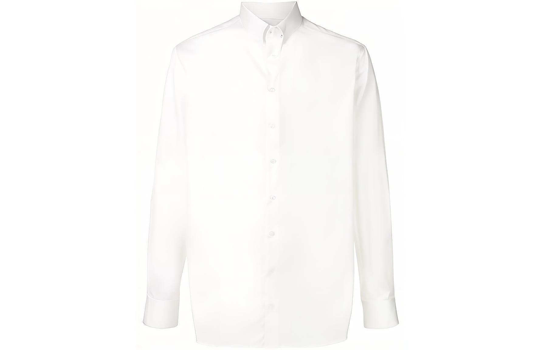 GIORGIO ARMANI Shirts White Lapel Moderate Other White