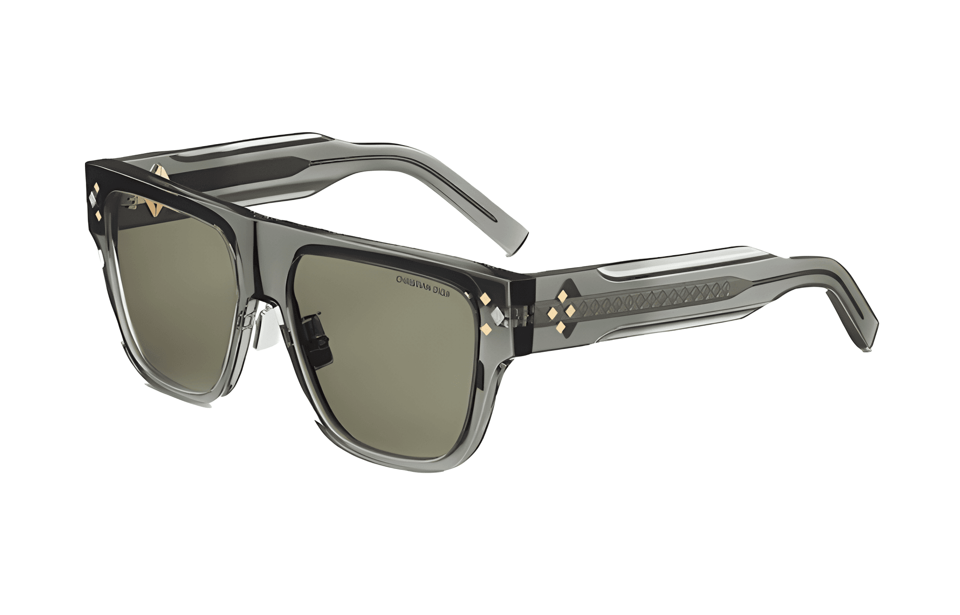 DIOR Acetate Square Sunglasses Green GreenBox/Dust Bag Random Shipment