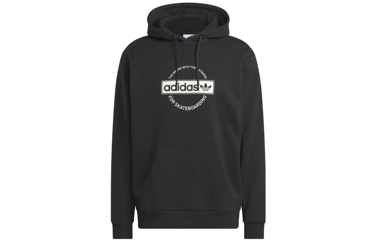 Adidas Sweatshirts Black Hooded Moderate Regular
