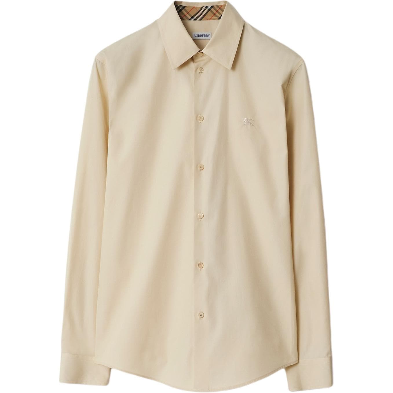 Burberry EKDembroidered cotton shirt Nutmeg