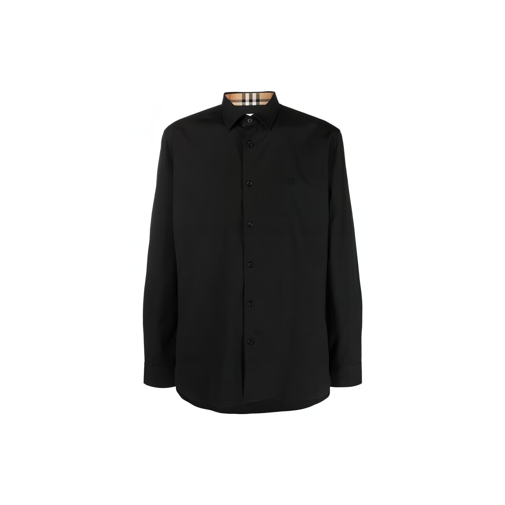 Burberry Logo Embroidered Buttoned Shirt