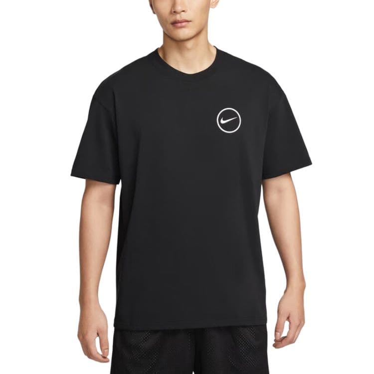 Nike T Shirts Black Crew Neck Moderate Black