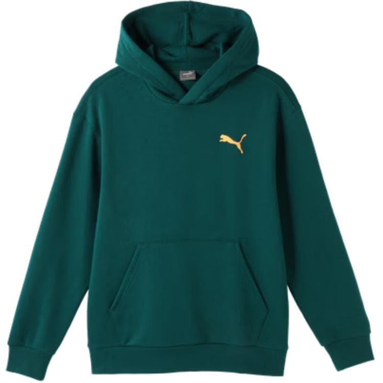 PUMA Fleece Lined Hooded Sweatshirt Christmas Green