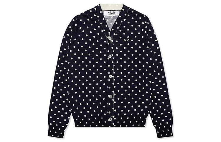 CDG Play Sweater Marine Blue Marine