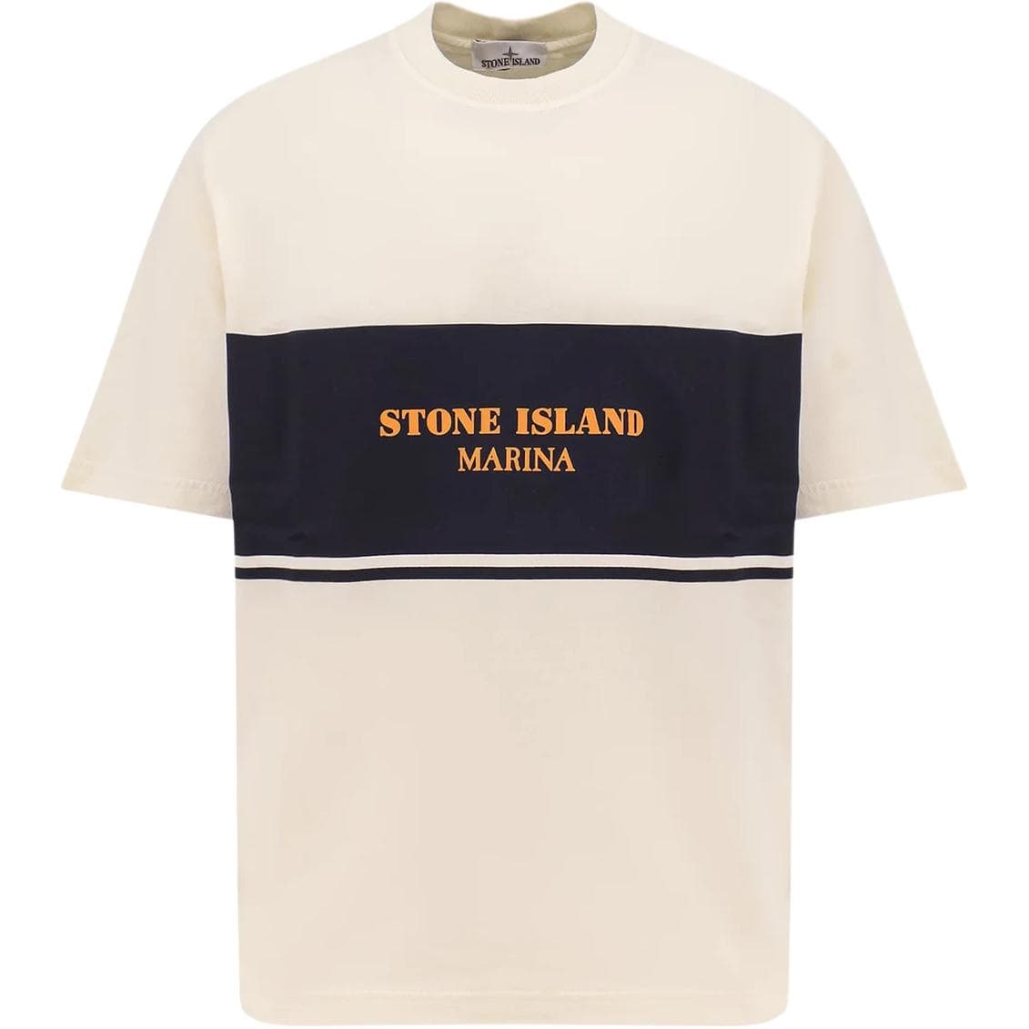 STONE ISLAND Logo print T shirt