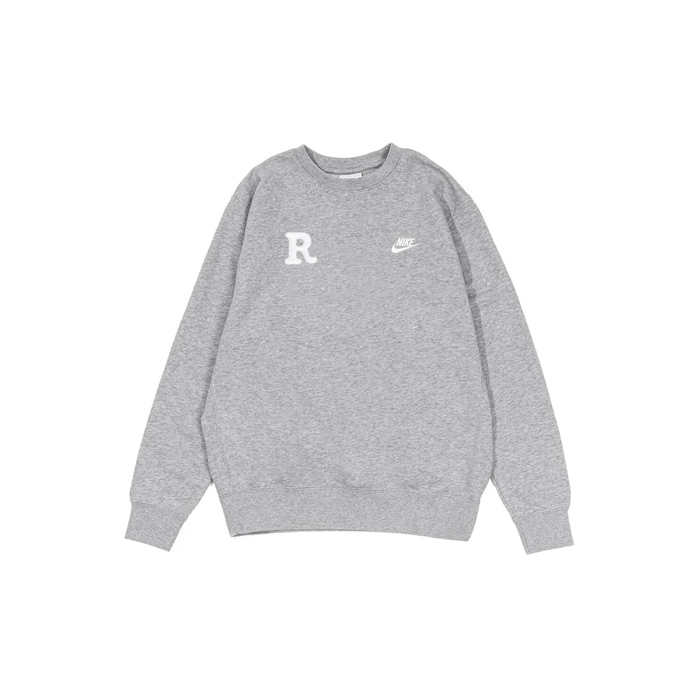 Nike Sweatshirts Gray Crew Neck Moderate Other Gray