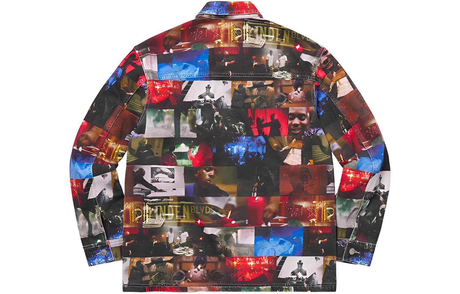 Supreme Nas Dmx Collage Denim Chore Coat