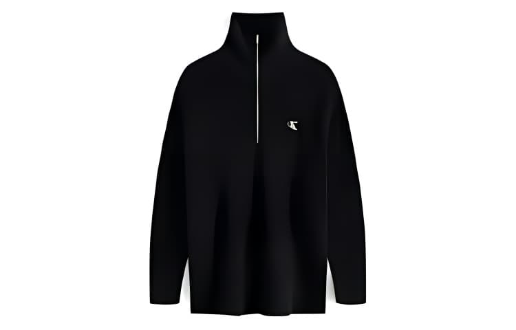 Calvin Klein Knitwear Space BlackBEH HalfTurtleneck Moderate Straight Fit
