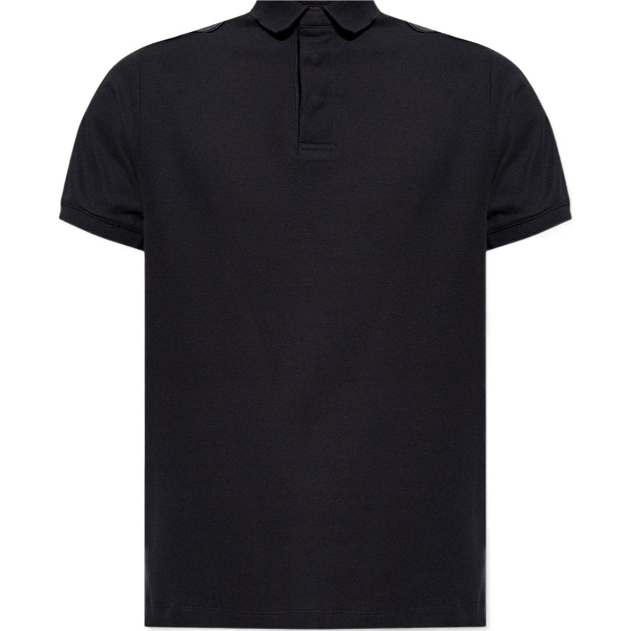 EMPORIO ARMANI Logo Embroidered Short Sleeved Polo Shirt Marine Blue