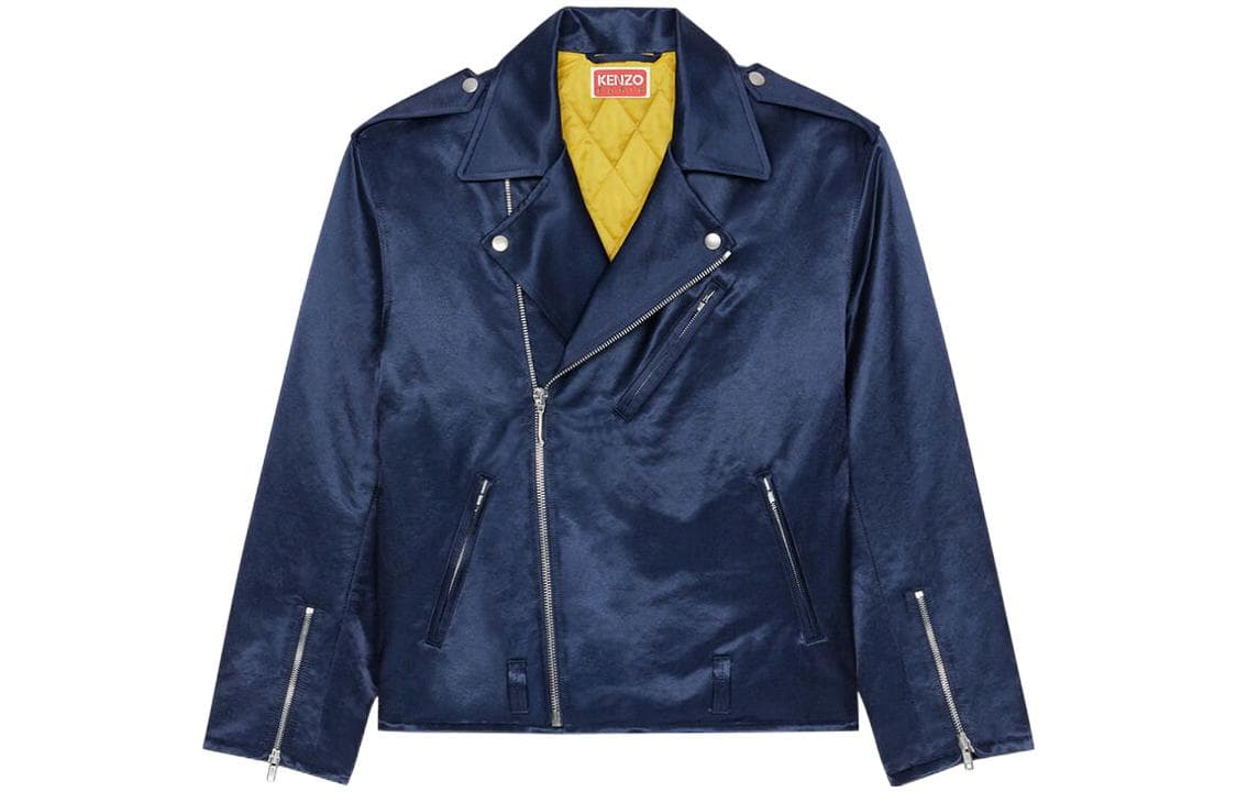 KENZO Jackets Midnight Blue Crew Neck Moderate Other
