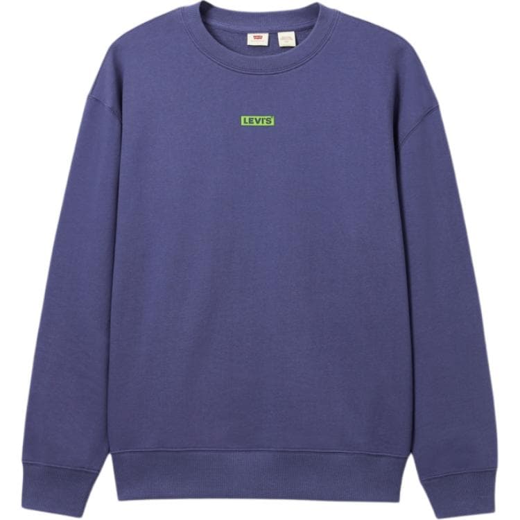 Levis Sweatshirts Purple Crew Neck Moderate Regular Purple
