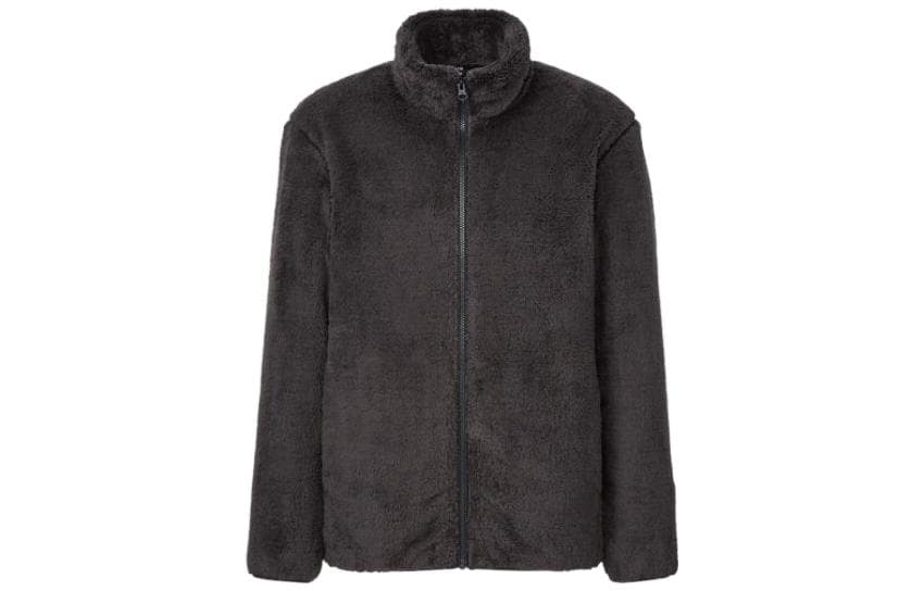 UNIQLO Jackets Gray Stand Collar Moderate Other