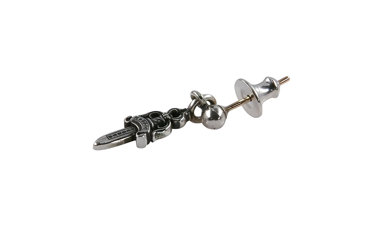 Chrome Hearts 925 Sterling Silver Stud Earrings Silver