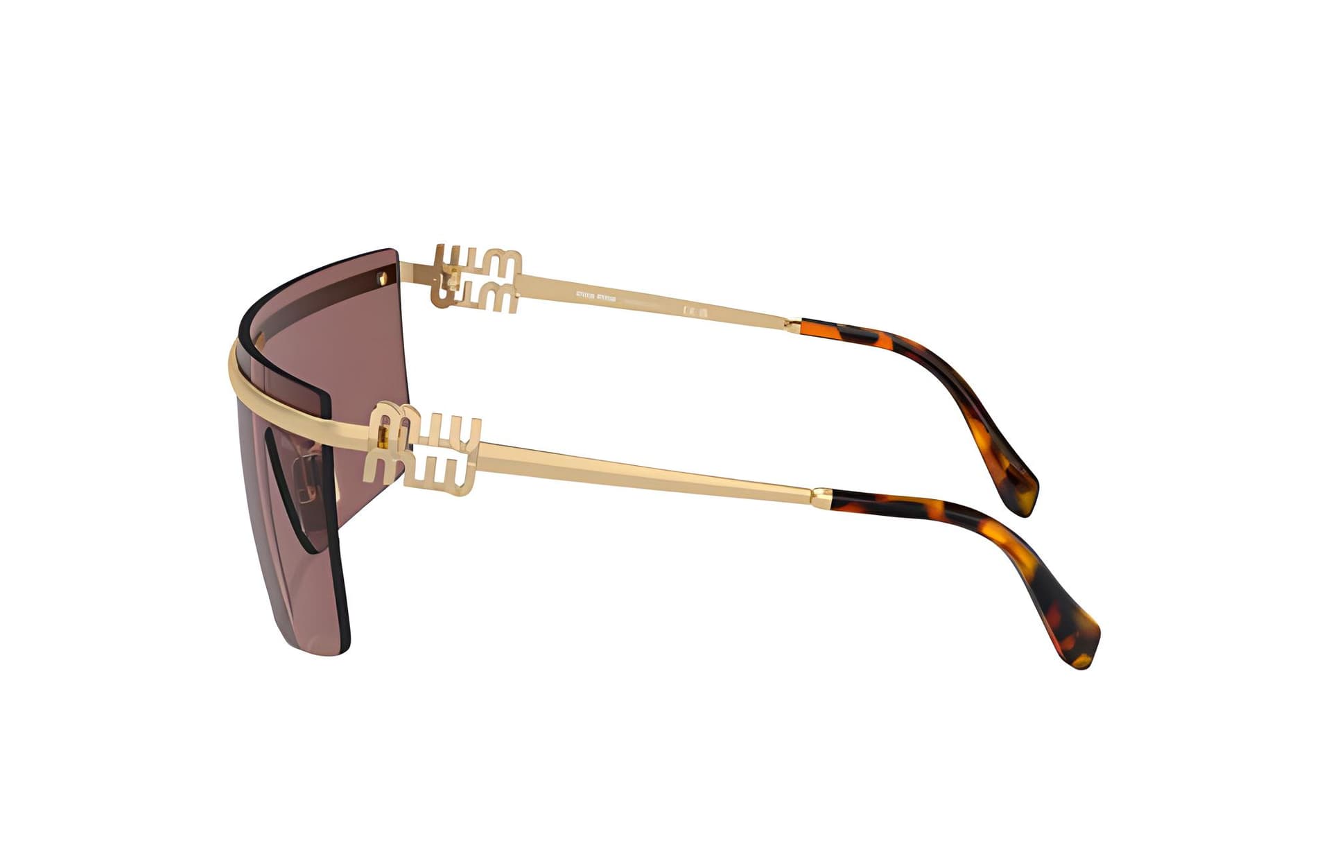 MIU MIU Eyewear Single Lens Rimless Sunglasses