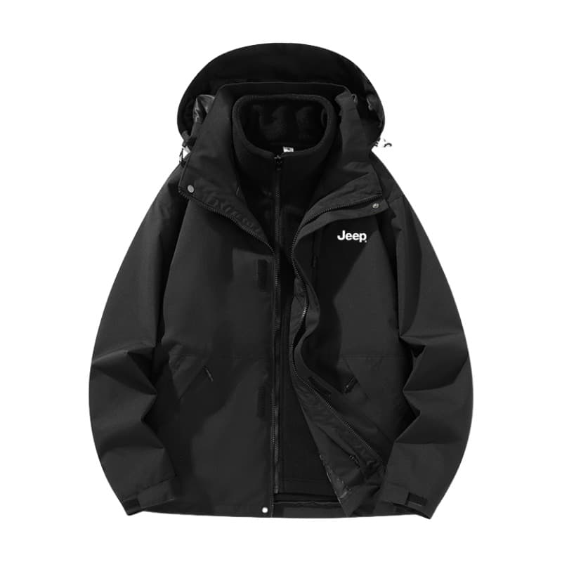 Jeep Jackets Hooded (Nondetachable) Thickened