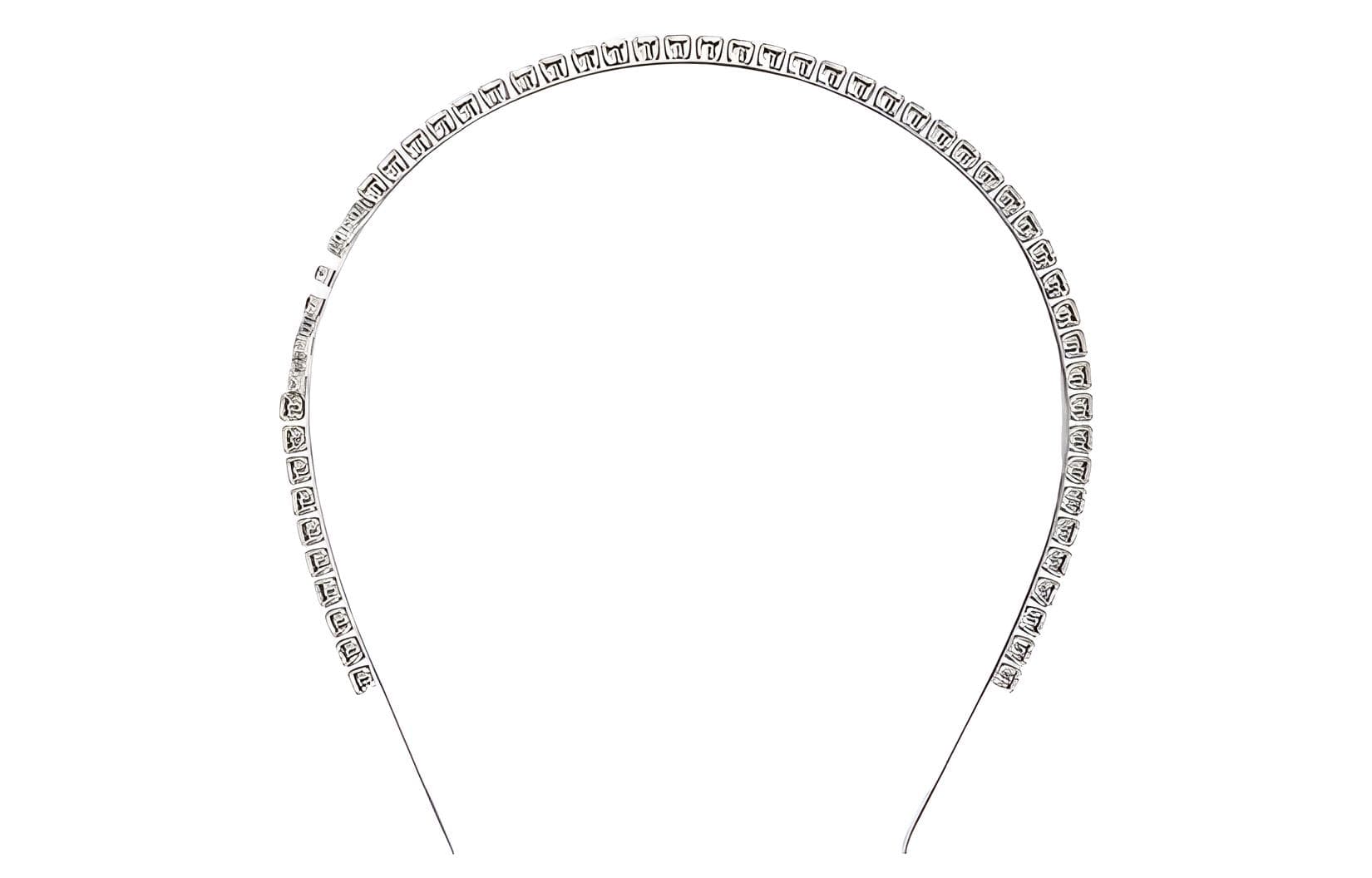 MIU MIU Crystal Headbands Silver Silver