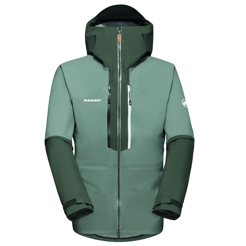 MAMMUT Waterproof, Windproof, Breathable, AbrasionResistant Windbreaker Jacket Forest Green
