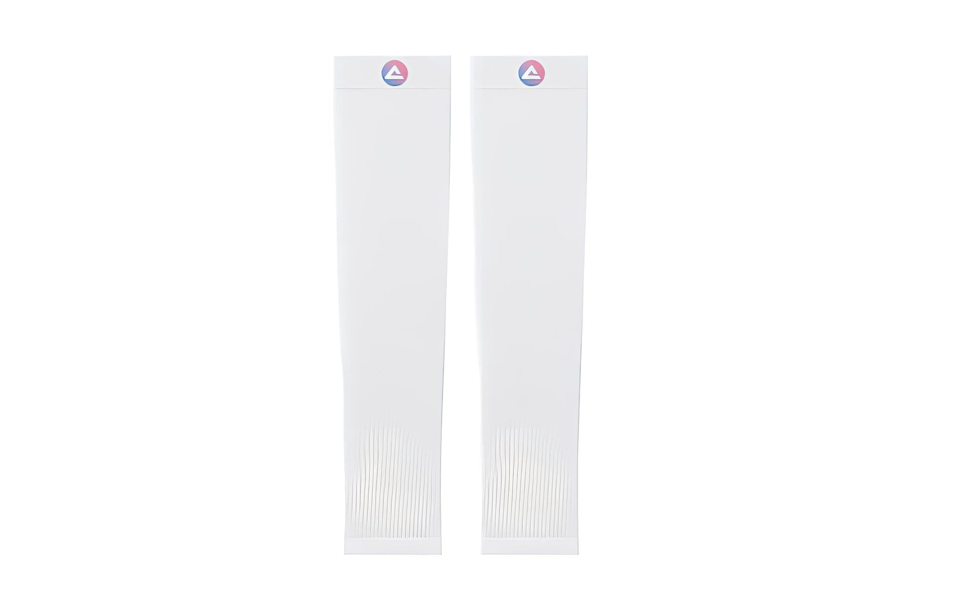 PEAK Polyamide Sun Protection Cooling Arm Sleeves Macaron Color White
