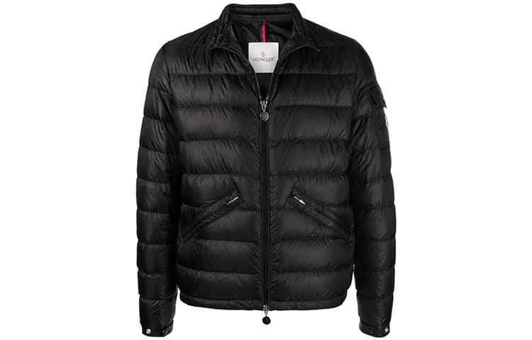 Moncler SS22 Rib Bone Down Jacket Black Black