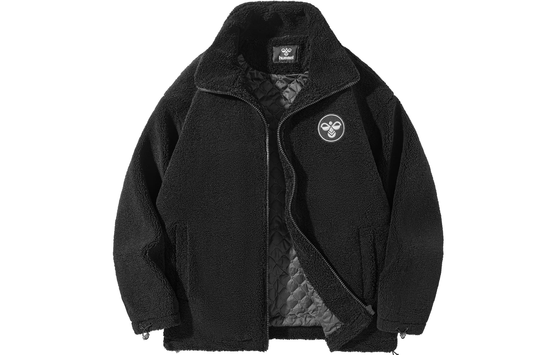 Hummel Velvet Jackets Stand Collar Thickened Black