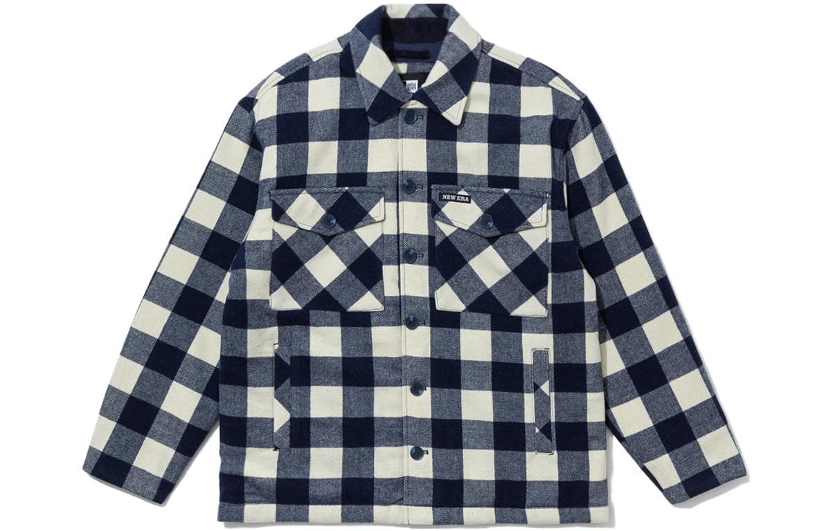 New Era Jackets Marine Blue Lapel Moderate Other Marine Blue