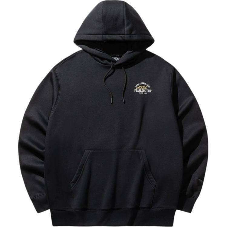Anta Life Collection Comfortable Minimalist Style Loose Fit Hooded Pullover Fleece Lined Sweatshirt