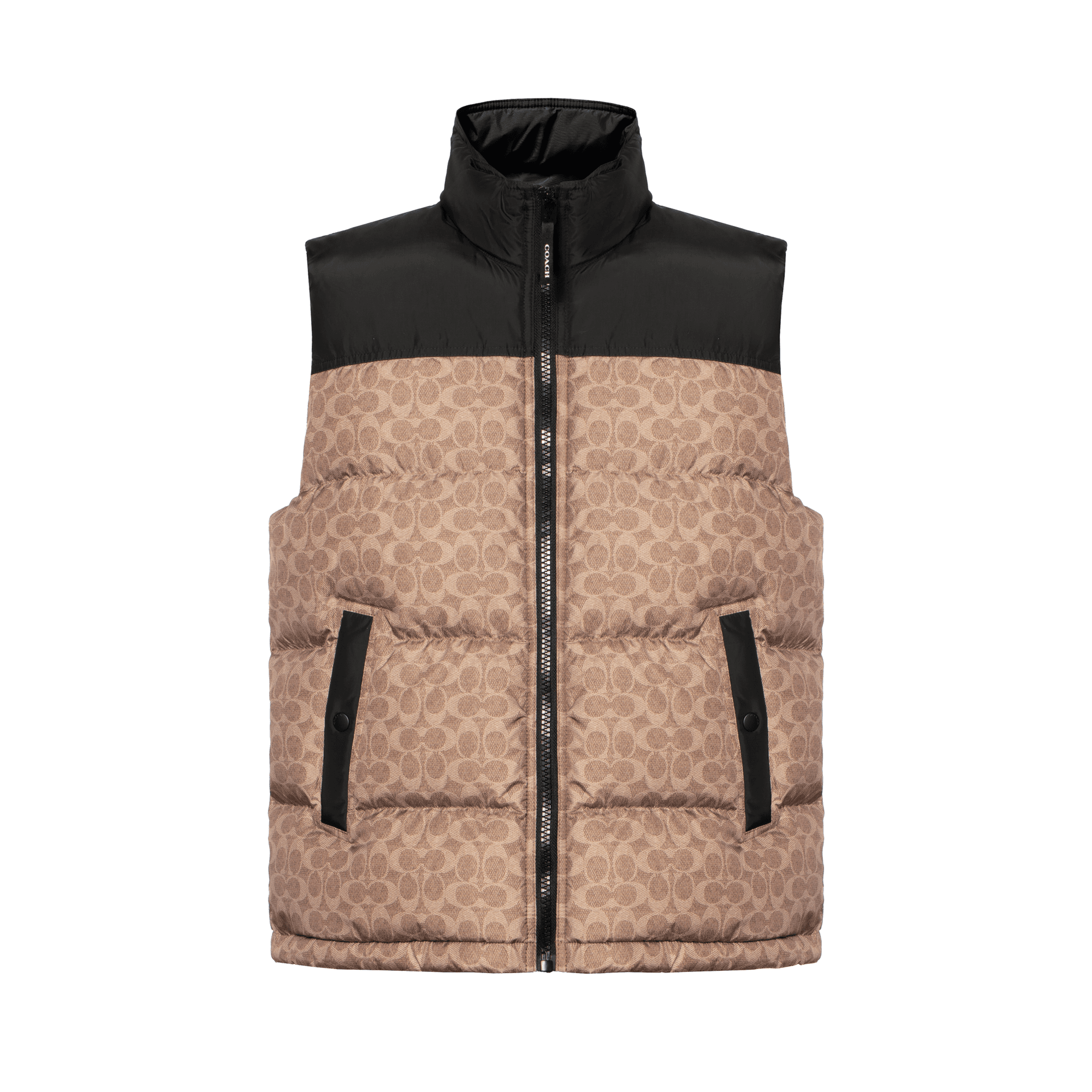 COACH FW24 Vest Brown Yellow